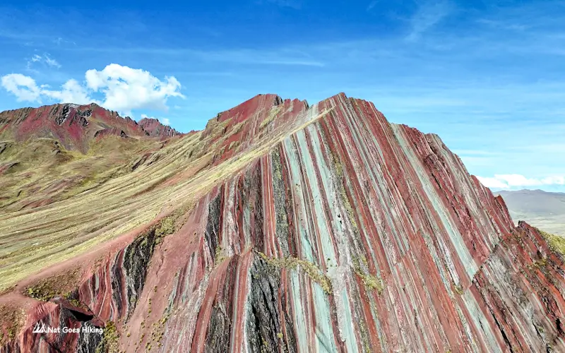 Pallay Punchu alternative Rainbow Mountain Peru colourful ridge 