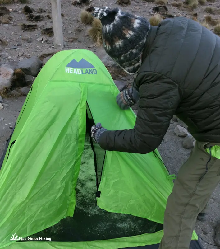 Camping at Sajama Base Camp