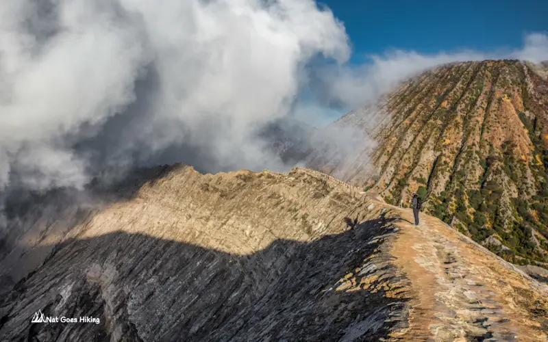 Mount Bromo crater rim