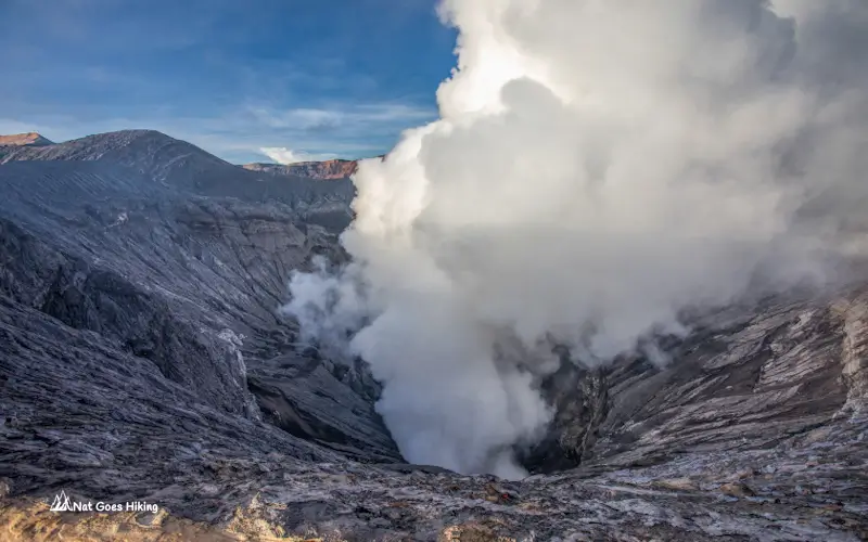 Mount Bromo crater