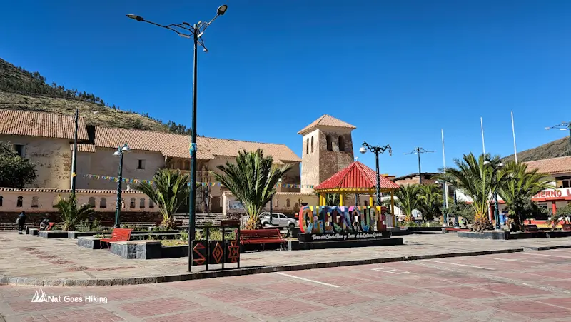 Plaza de Armas in Checacupe