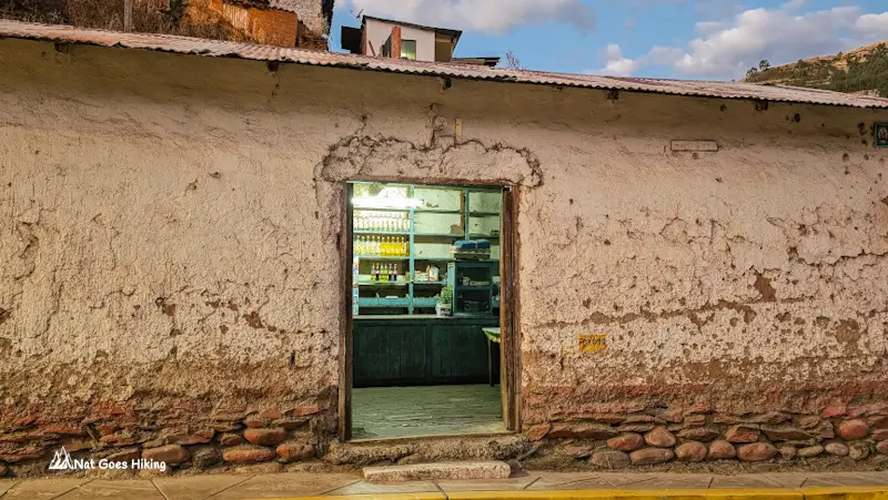 Local shop in Checacupe
