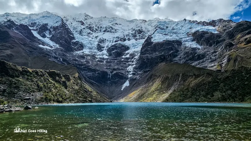Laguna Humantay with clouds