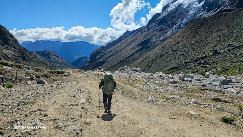 Salkantay Trek - Descending from Salkantay Pass