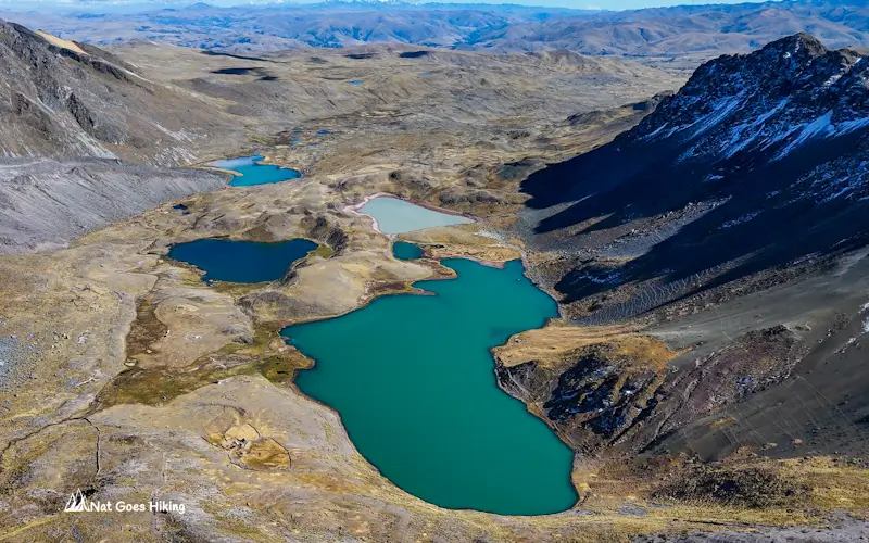 Ausangate 7 Lakes Hike: Azul Cocha, Hatun Puka Cocha, Huch'uy Puka Cocha, Oqe Cocha