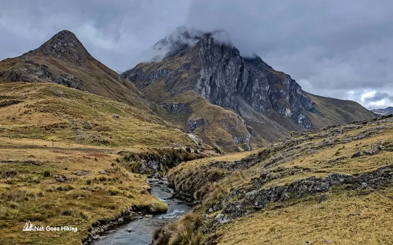Hike from Huayhuash Camp to Tupac Amaru
