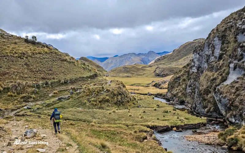 Hike from Huayhuash Camp to Tupac Amaru