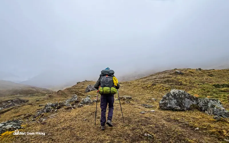 Hike from Huayhuash Camp to Tupac Amaru