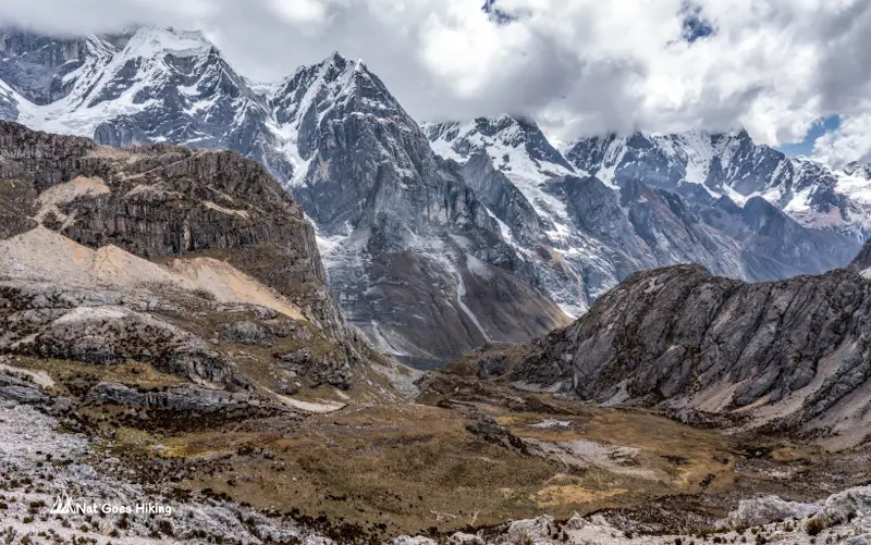 The view from Siula Pass