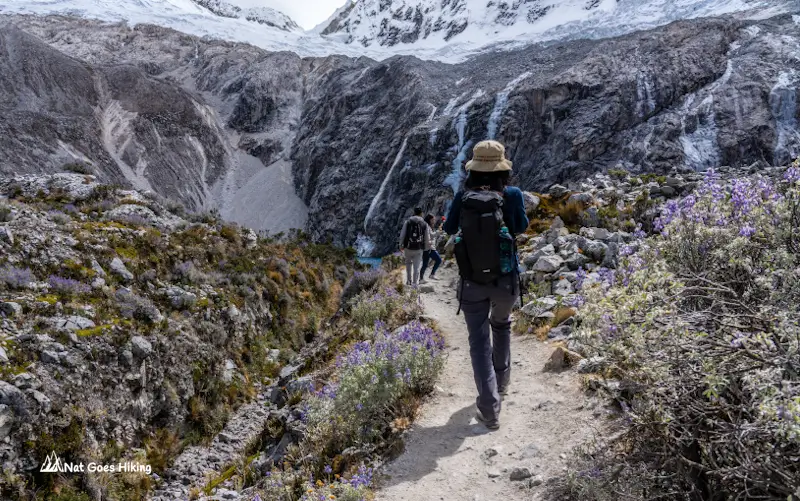 Approaching Laguna 69, Huascarán National Park, Peru