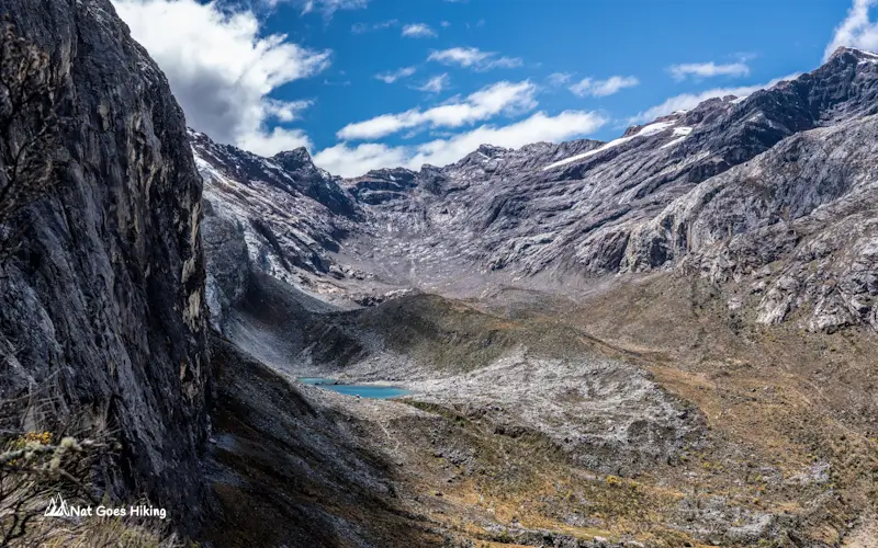 Laguna Brogui as seen from Laguna 69 hike, Huascarán National Park, Peru