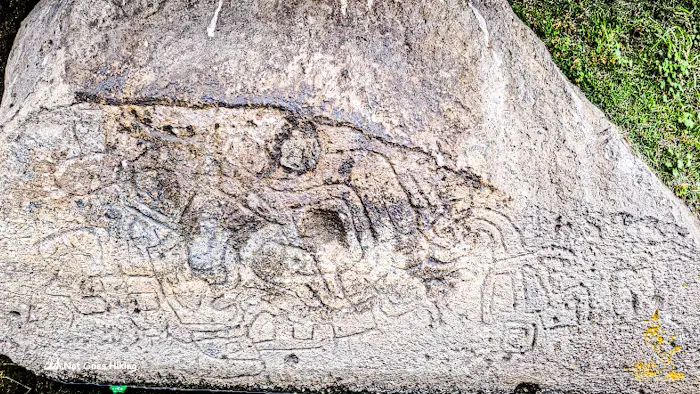 Petroglyphs at Cumbe Mayo, Cajamarca Peru