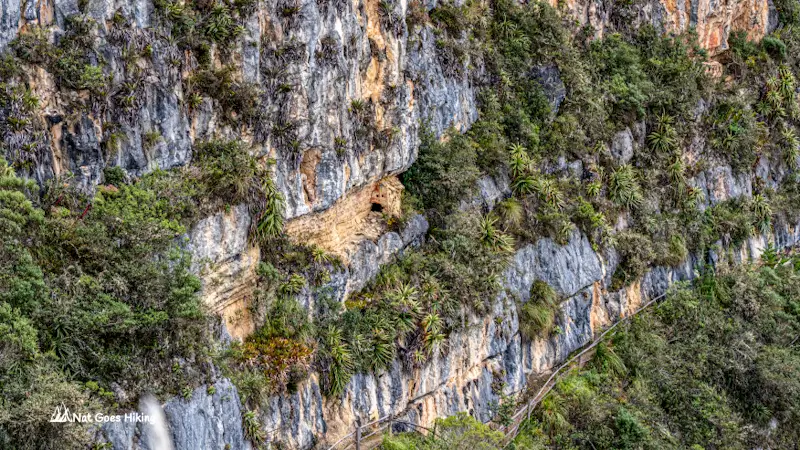 Revash Mausoleums - smaller mausoleum from the first viewpoint, Chachapoyas, Peru